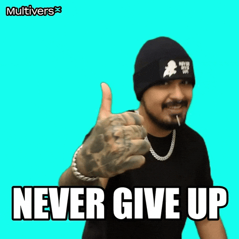 Keep Going Never Give Up GIF by MultiversX