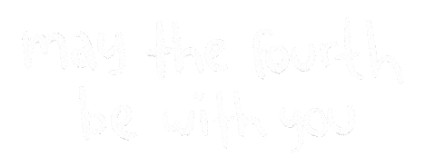 whhimsy_ star wars may the 4th may the force be with you may the fourth be with you Sticker