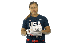Serious Team Usa Sticker by USA Softball