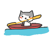 Kayak Canoe Sticker by yomoyeah