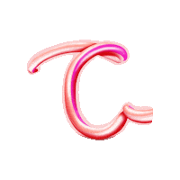 SignoritaChocolita pink red typography wiggle Sticker