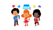 Abrilazul Sticker by 3 Palavrinhas