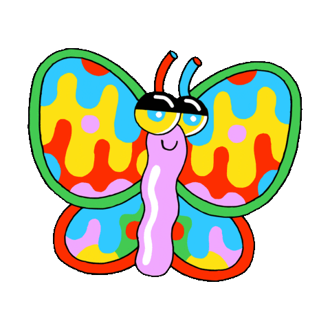 Fun Butterfly Sticker by Sam Taylor