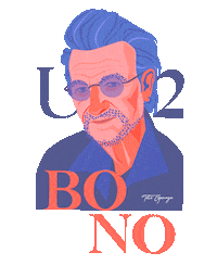Bono Sticker