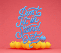 Mrkatandfriends design 3d chicken lettering GIF