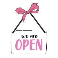 We Are Open Back In Business Sticker