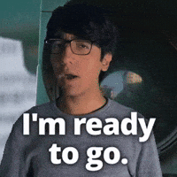 I'm ready to go.