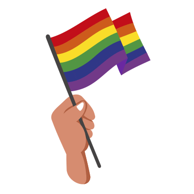 stockholmpride rainbow pride flag pride flag Sticker