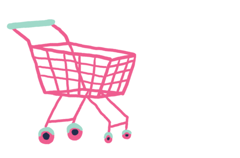 shop grocery Sticker by yessiow