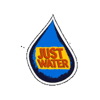 Waterdrop Just Water Sticker by Simavi