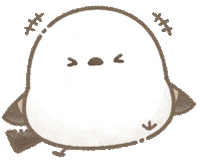 nakasan_ms bird かわいい 鳥 笑 Sticker