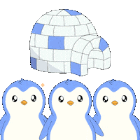 Saluting Lets Go Sticker by Pudgy Penguins