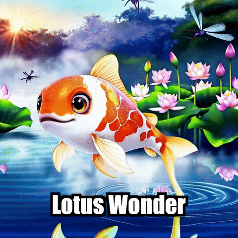 Koi Fish Awe GIF by TheConfishius