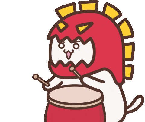 Drumming Sticker