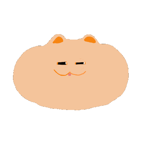 alicemck cat sleep sleepy funny cat Sticker