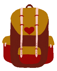 Heart Backpack Sticker