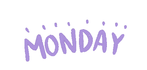 Mannasart giphyupload day monday purple Sticker