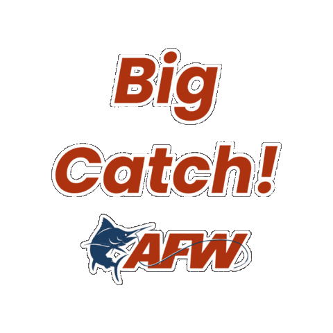 Catch And Release Fish Sticker by AFW Fishing Brands