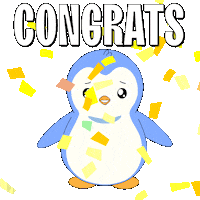 Party Celebrate Sticker by Pudgy Penguins