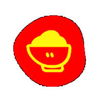 DIG-IN bowl arroz zomato digin Sticker