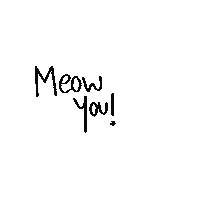 Thatwhitecoatgirl cat meow mean thatwhitecoatgirl Sticker