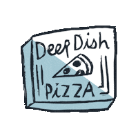 domschicago pizza doms deepdish domschicago Sticker