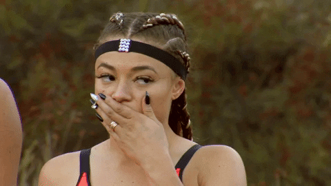 Cover Mouth GIF by mtvfearfactor