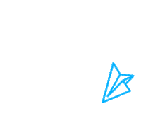 paper airplane loop Sticker by orbitz