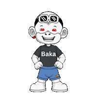 White Monkey Red Earring Sticker by Zhot