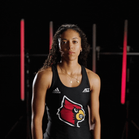 Track Field Go Cards GIF by Louisville Cardinals