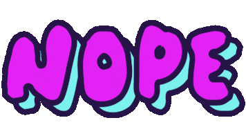 No Way Reaction Sticker