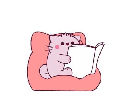 Good Morning Cat Sticker by Pembe
