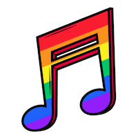 New Music Pride Sticker by Chinelo Agency