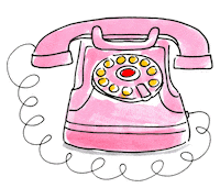 Ring Ring Pink Sticker by Blond Amsterdam