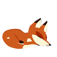 Sleepy Cartoon Fox Sticker by Puffin Rock