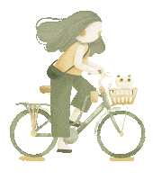 Illustration Bike Sticker