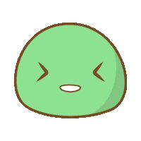 mochimii happy fun cute food Sticker