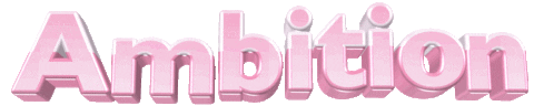 text ambition Sticker