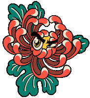 Flower Tattoo Sticker by Fivust