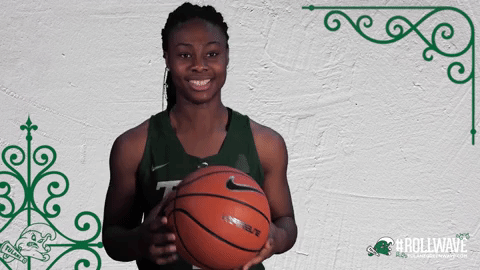 tulane women's basketball 2019 tatyana lofton GIF by GreenWave
