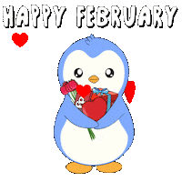 I Love You Hearts Sticker by Pudgy Penguins