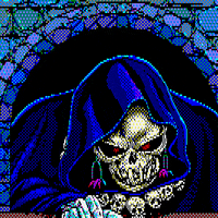 Pixel Skull GIF