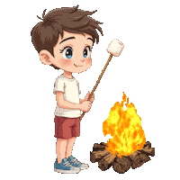 Boys Girls Bonfire Sticker