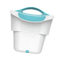 strucketthestrainerbucket clean wash laundry bucket Sticker