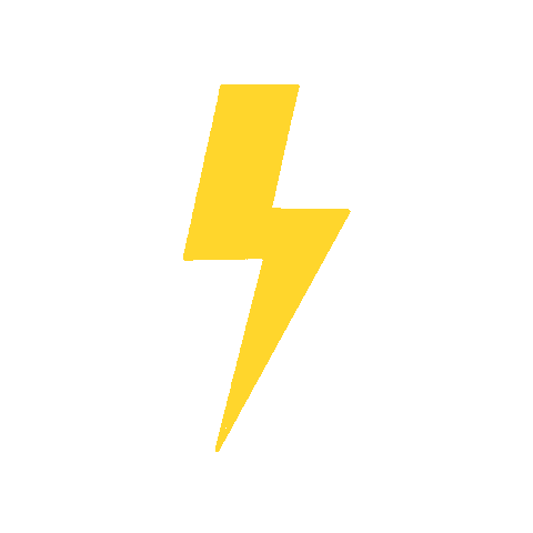 Sparkle Lightning Sticker by Commonspace Collective