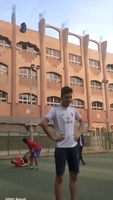 Man Loses His Bag Trying to Retrieve Soccer Ball