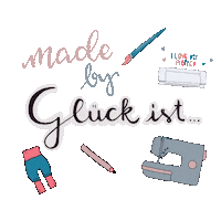 Sewing Plotter Sticker by Glück ist...