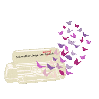 Butterfly Maker Sticker by Alpenplott