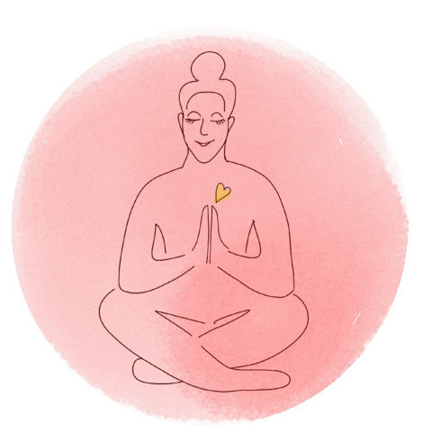 Inner Peace Love Sticker by scholzydesign