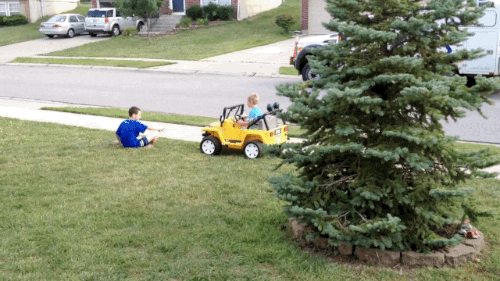 fail run over GIF by America's Funniest Home Videos